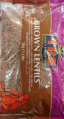 TRS WHOLE BROWN LENTILS 2KG