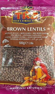 TRS WHOLE BROWN LENTILS 500G