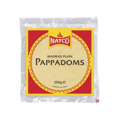NATCO MADRAS PLAIN PAPPAD 200G